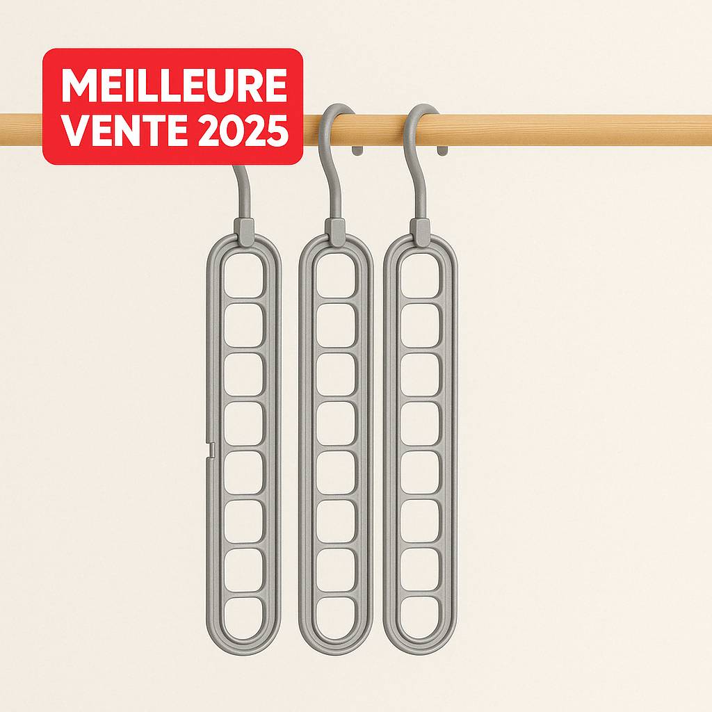 Cintres Intelligents +80% d’Espace | HangMax™