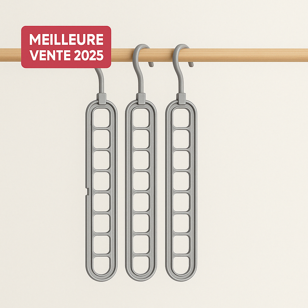 Cintres Intelligents +80% d’Espace | HangMax™